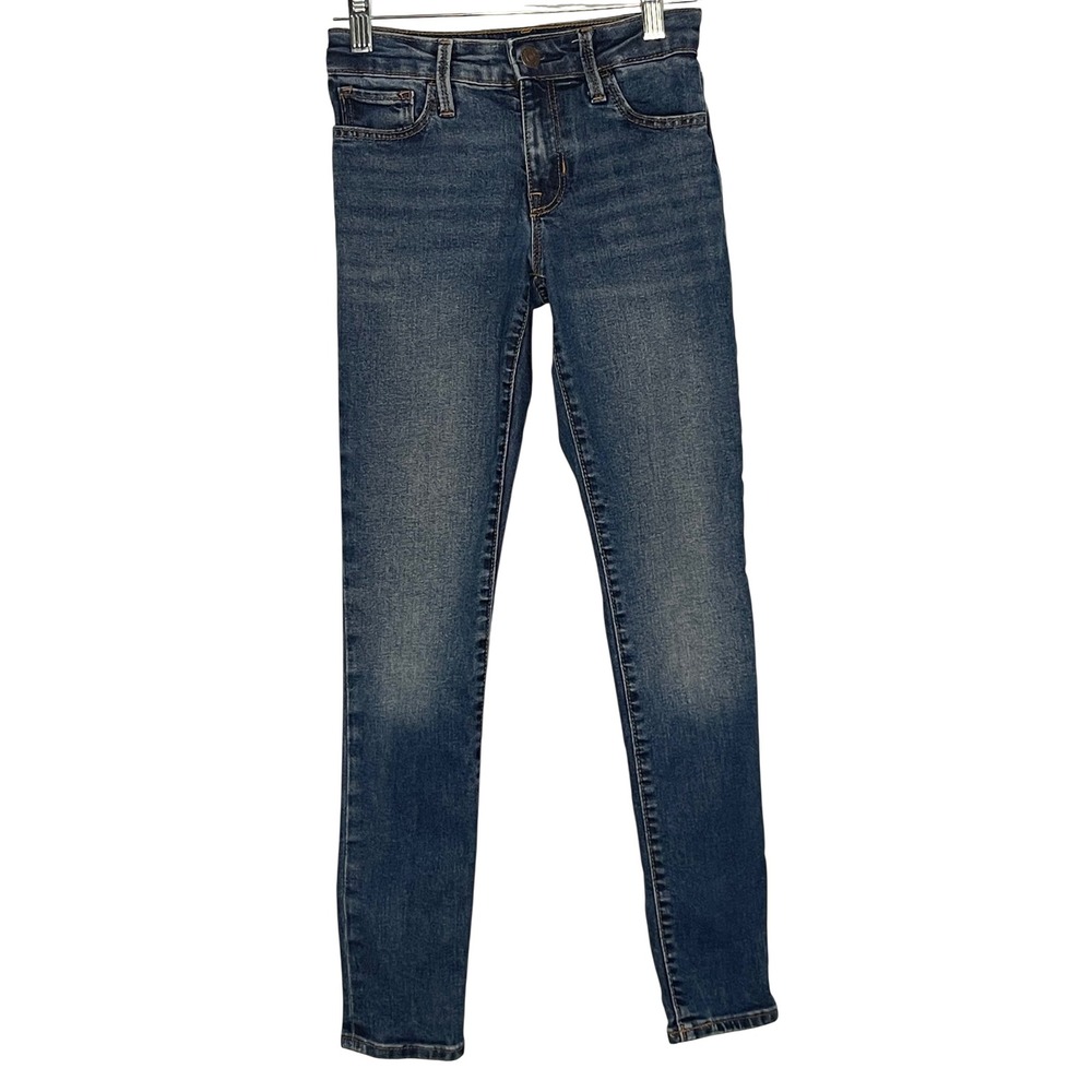 Gap Kids Girls 10 Slim Super Skinny Jeans Medium Wash Denim Adjustable Waist